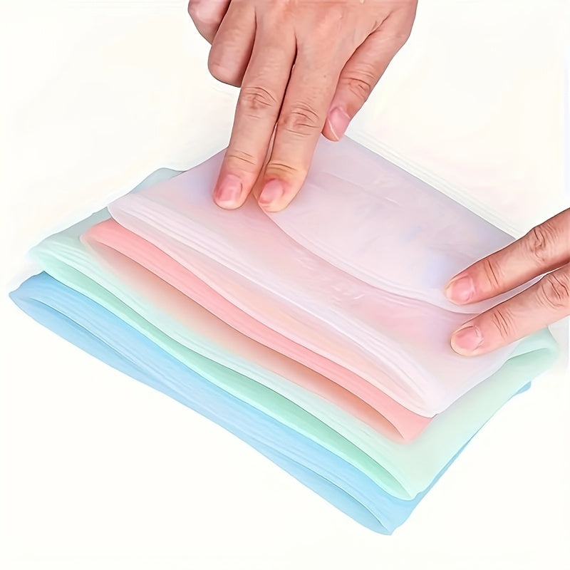 Reusable Silicone Food Storage Bags - Leakproof, Fresh-Keeping Ziplock Containers for Fridge & Freezer | 17.6oz, 35.2oz, 52.8oz | Ideal for Snacks,
