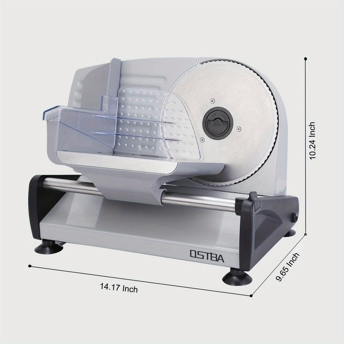 Electric Meat Slicer OSTBA Electric Meat Slicer with Adjustable Thickness & Child Lock Protection | 7.5\