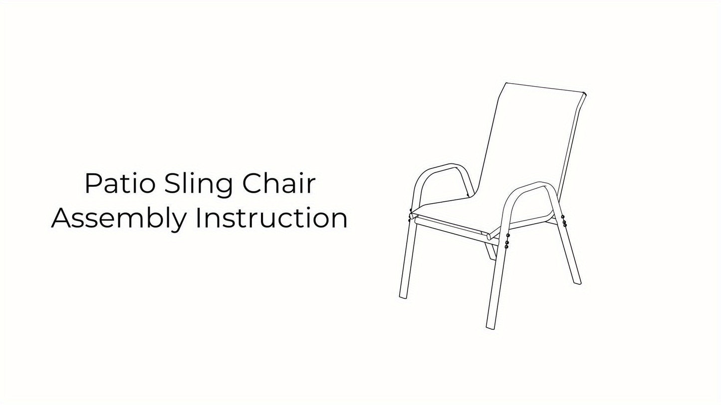 2\u002F4\u002F6pcs Outdoor Chairs Set, Comfortable All-Season Textilene Metal Outdoor Chairs Set, Quickly Install Patio Dining Chairs with Widen Seat And High Back,
