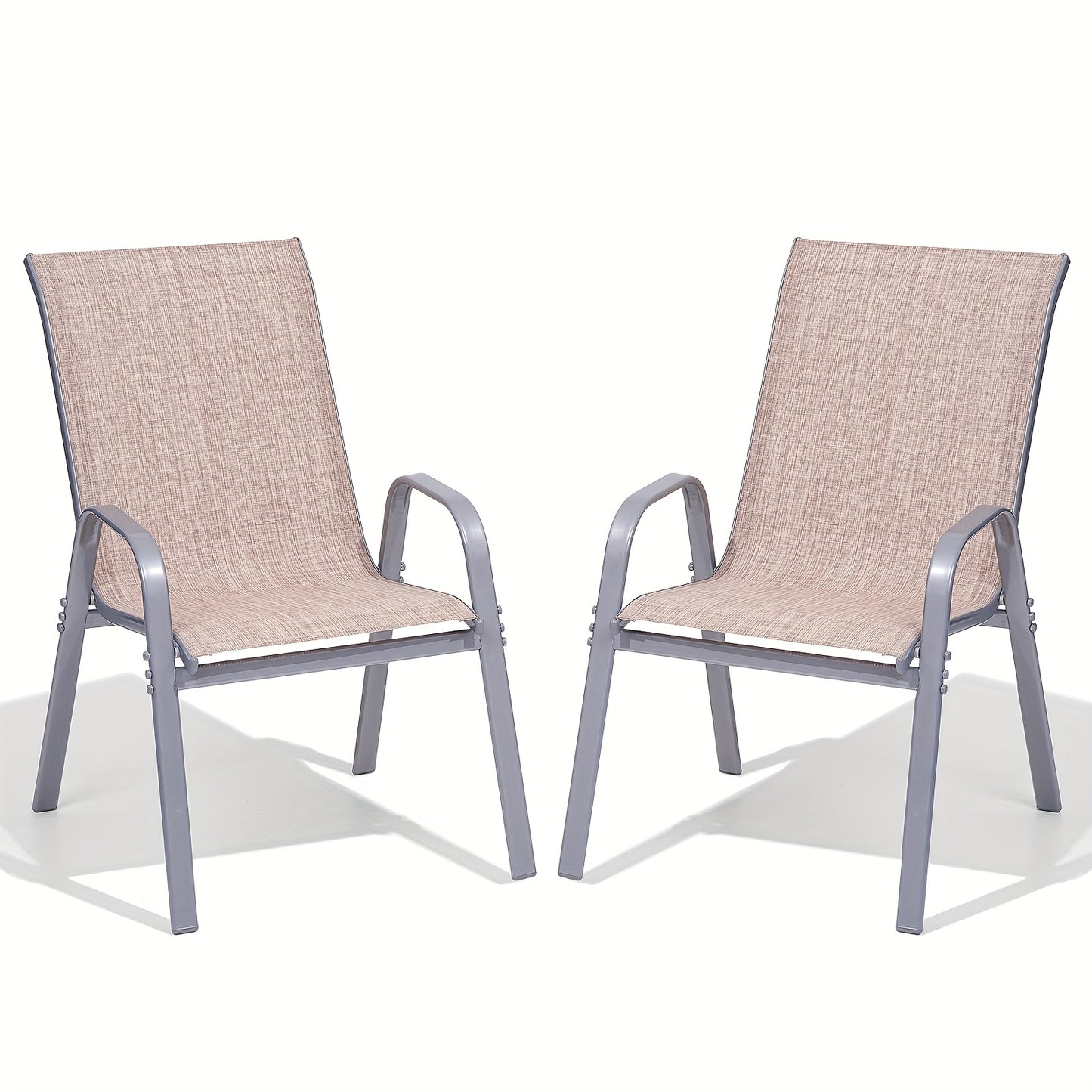 2\u002F4\u002F6pcs Outdoor Chairs Set, Comfortable All-Season Textilene Metal Outdoor Chairs Set, Quickly Install Patio Dining Chairs with Widen Seat And High Back,