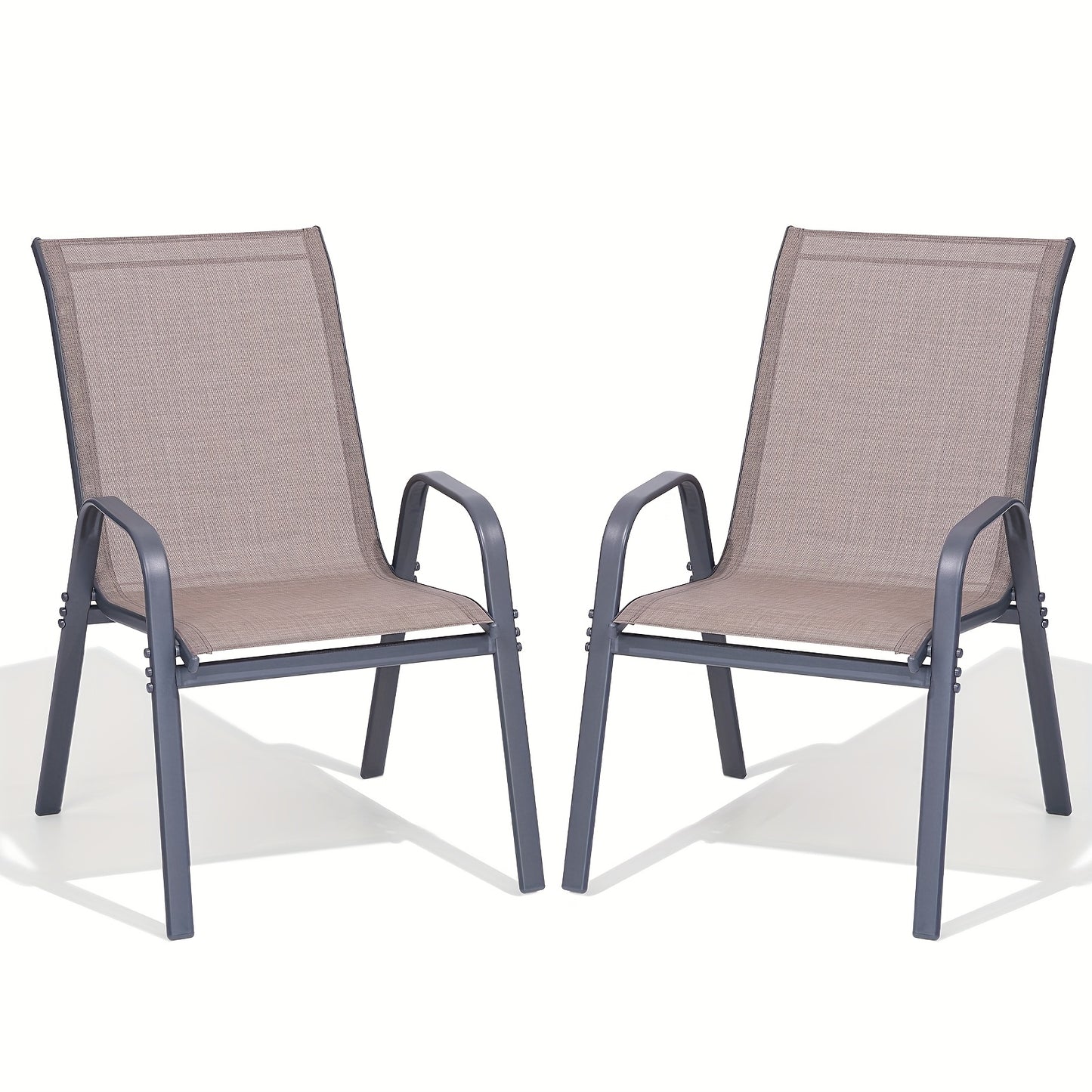 2\u002F4\u002F6pcs Outdoor Chairs Set, Comfortable All-Season Textilene Metal Outdoor Chairs Set, Quickly Install Patio Dining Chairs with Widen Seat And High Back,