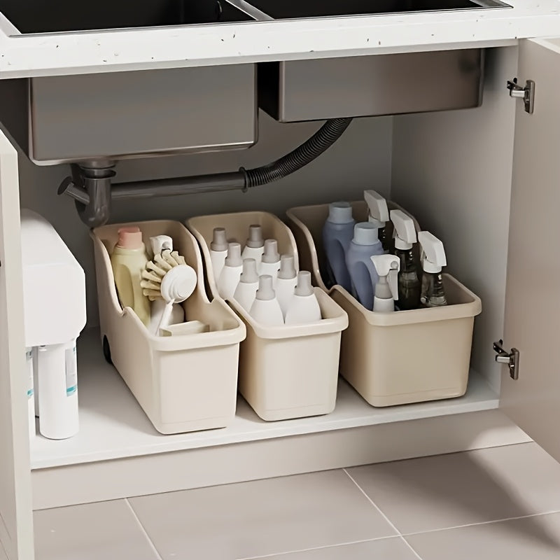 Faridabio Multi-Functional 2-Wheeled Organizer (2pcs Set) - Kitchen Bathroom Bedroom Preferred Storage Solution for Utensils Spices Books and More in Durable