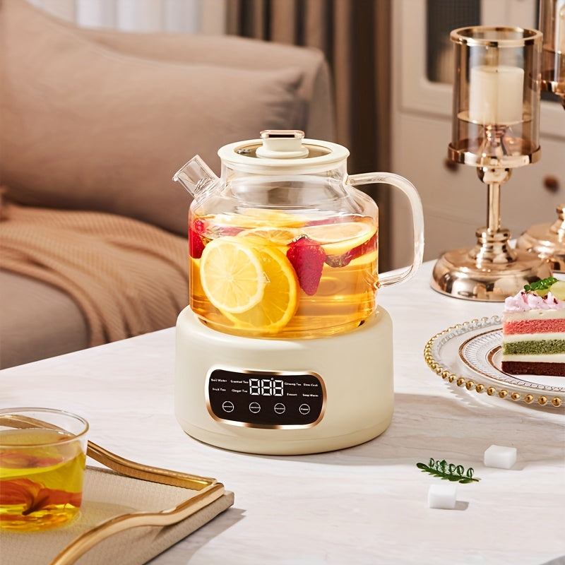 40.58oz Electric Tea Kettle with Digital Display - Fast Boiling, Precise Temperature Control, Auto Shut-Off Safety feature, Compact Design for Home, Office,
