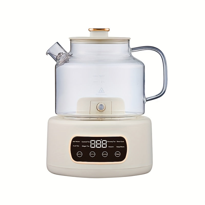 40.58oz Electric Tea Kettle with Digital Display - Fast Boiling, Precise Temperature Control, Auto Shut-Off Safety feature, Compact Design for Home, Office,