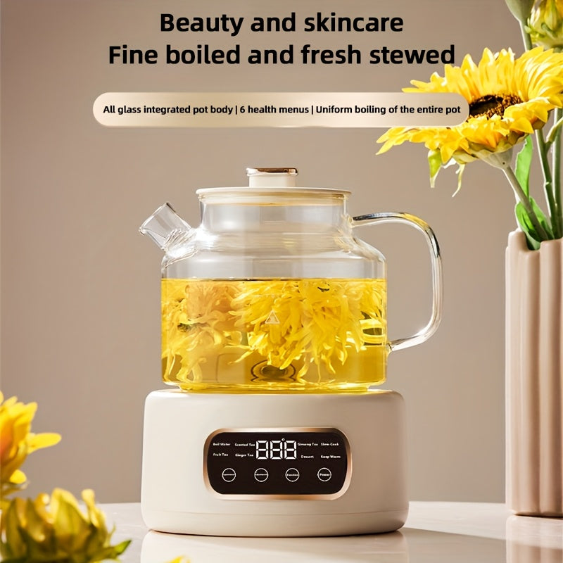40.58oz Electric Tea Kettle with Digital Display - Fast Boiling, Precise Temperature Control, Auto Shut-Off Safety feature, Compact Design for Home, Office,