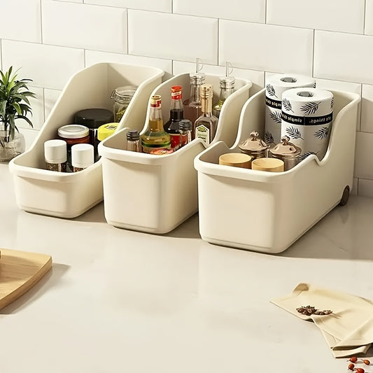 Faridabio Multi-Functional 2-Wheeled Organizer (2pcs Set) - Kitchen Bathroom Bedroom Preferred Storage Solution for Utensils Spices Books and More in Durable