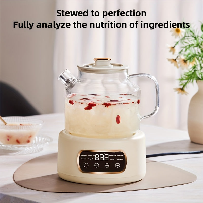 40.58oz Electric Tea Kettle with Digital Display - Fast Boiling, Precise Temperature Control, Auto Shut-Off Safety feature, Compact Design for Home, Office,