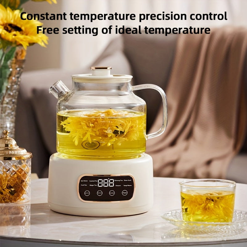 40.58oz Electric Tea Kettle with Digital Display - Fast Boiling, Precise Temperature Control, Auto Shut-Off Safety feature, Compact Design for Home, Office,