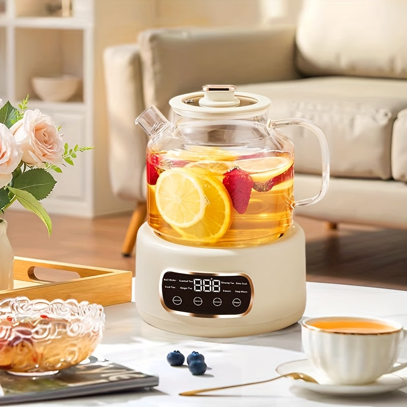 40.58oz Electric Tea Kettle with Digital Display - Fast Boiling, Precise Temperature Control, Auto Shut-Off Safety feature, Compact Design for Home, Office,